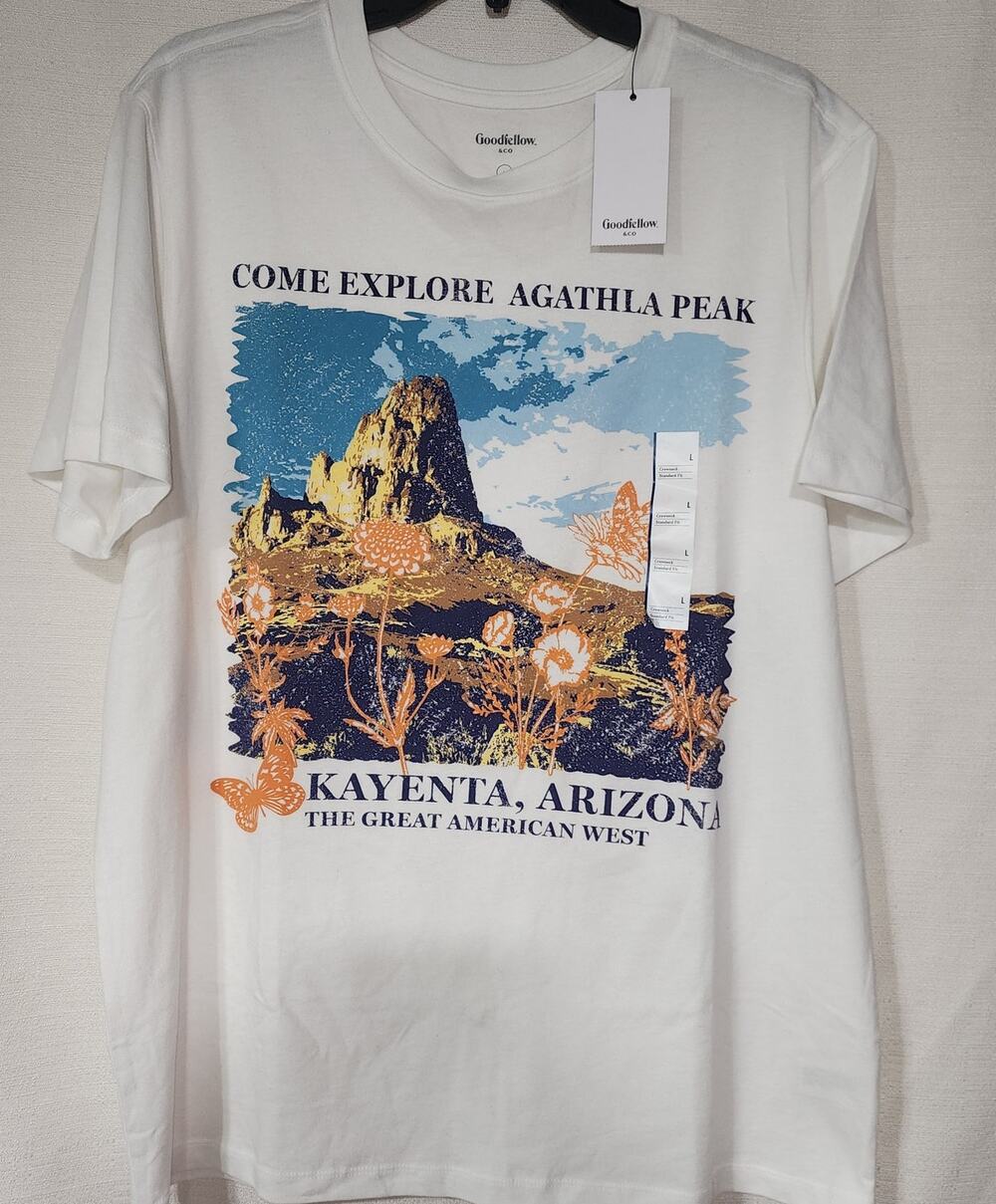 Arizona, Kayenta " come explore Agatha peak'' shirt size Large MEN
